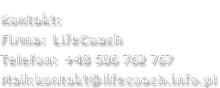Kontakt Life coach Szczecin